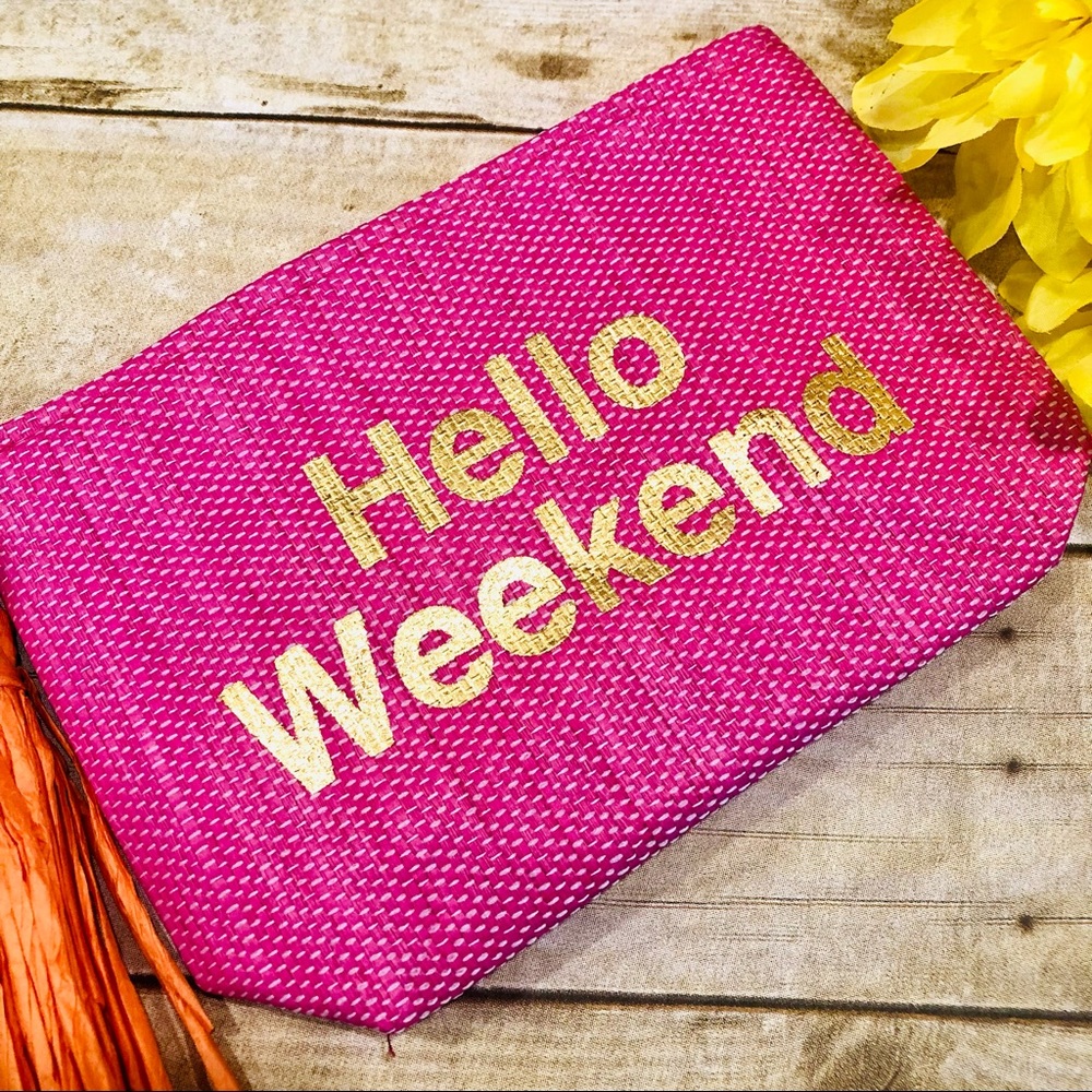 Hello Weekend Beach Pouch - Picture 4 of 4
